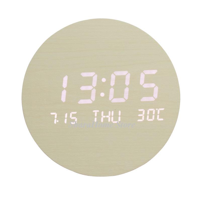 Home Living Room Decor Led Wall Clock Creative Bedroom Silent Clock Nordic Style Fashion Wall Watch Wall Decoration Table Clocks